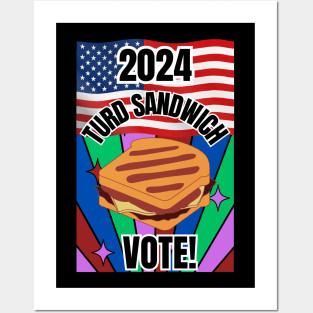 Vote Turd Sandwich 2024 Posters and Art